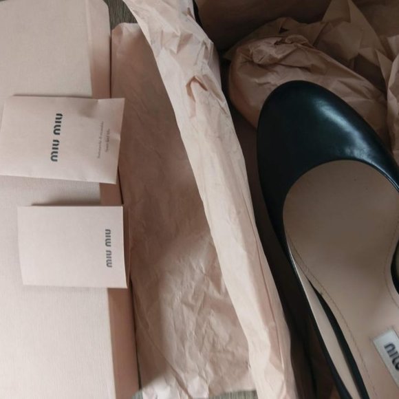 Miu Miu®  Black Studded Heels Pumps - Picture 6 of 9